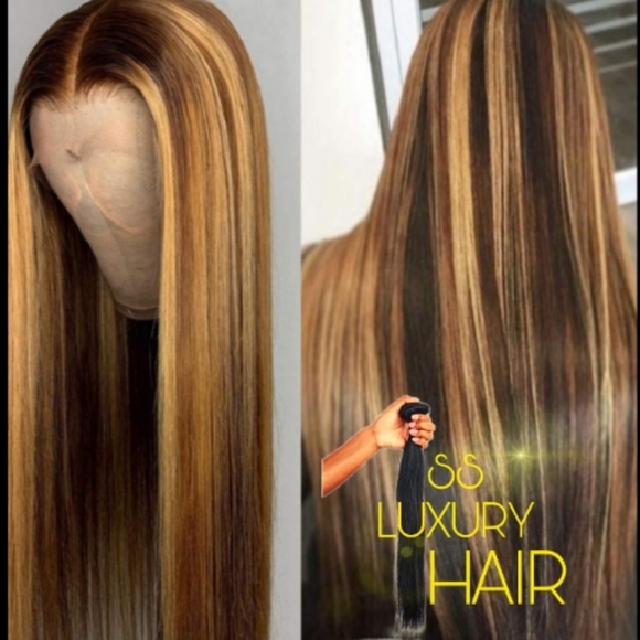 Honey Blonde Human Hair Lace Frontal Wig